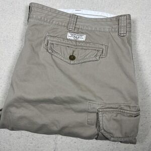 Polo Ralph Lauren Cargo Shorts Mens 50 Beige Big & Tall Cotton Pockets Casual